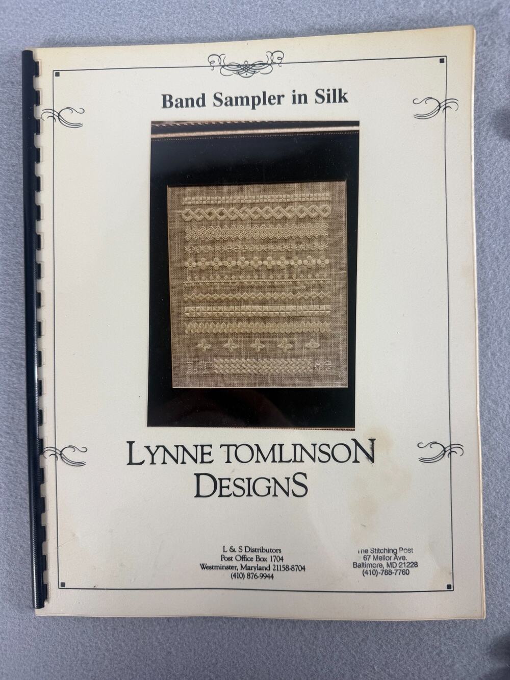 Vintage Lynne Tomlinson Band Sampler in Silk Kitted Cross Stitch Needlework